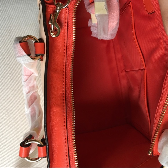 NWT COACH MINI CROSBY CARRYALL IN TWO TONE COLORBLOCK LEATHER 34731 - Picture 8 of 14